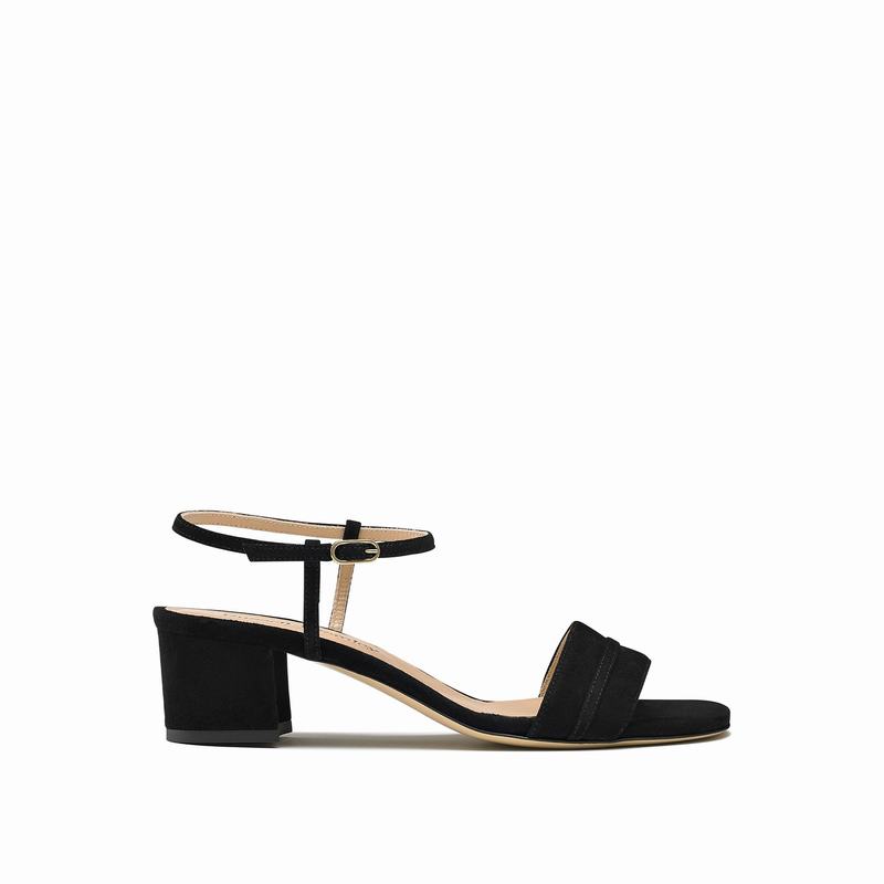 Russell & Bromley Superblock Block Heel Sandals Womens Black [TCF555XQ]